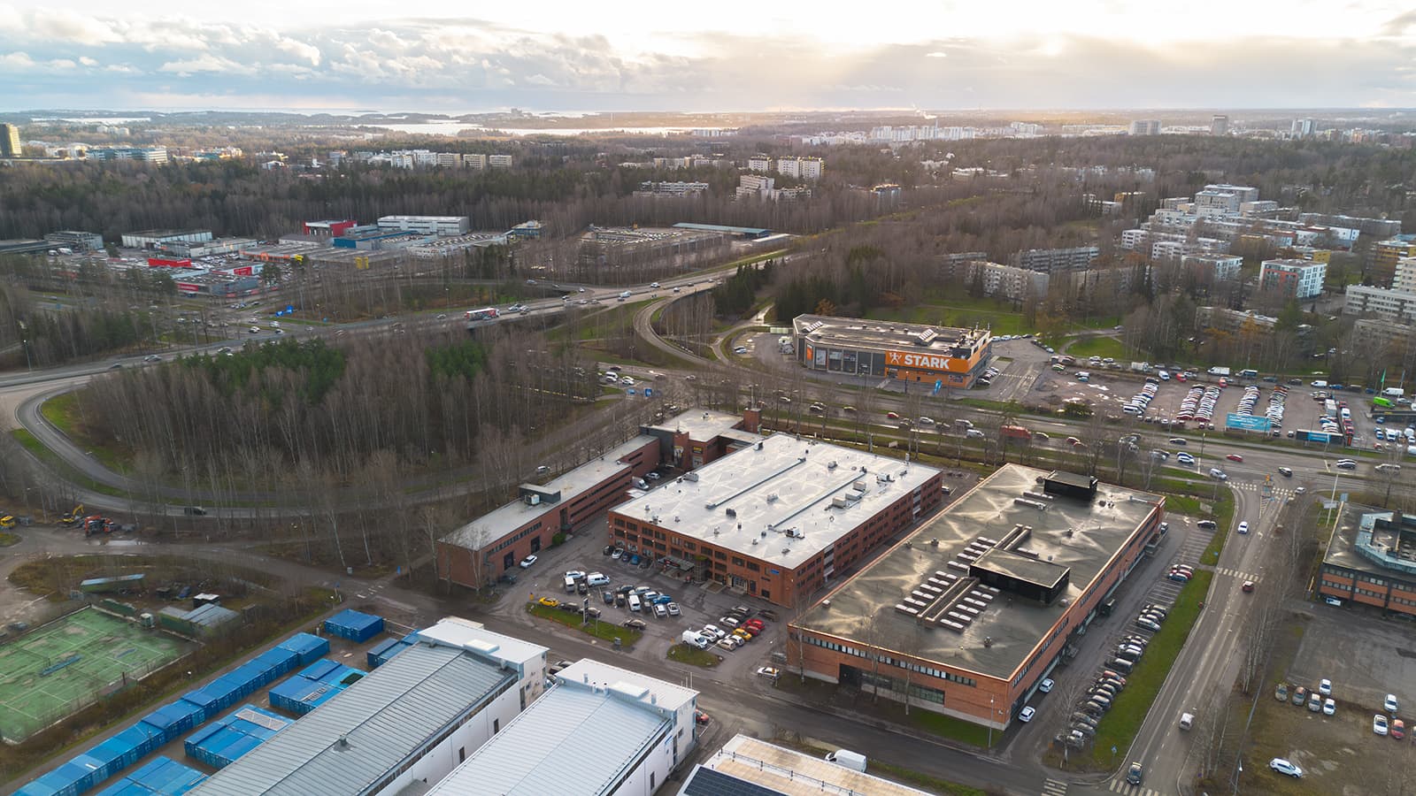 Ilmakuva Konalankulmasta — Ruosilankuja 3, Helsinki
